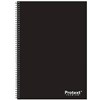 PROTEXT PREMIUM SPIRAL NOTEBOOK PP COVER 240 PAGES A4 BLACK