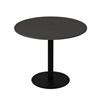 RAPIDLINE ESTILLO ROUND TABLE DISC BASE 1200 X 755MM BLACK TOP AND BLACK PC