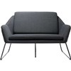 RAPIDLINE CARDINAL TWO SEATER ARM CHAIR CHARCOAL
