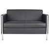 RAPIDLINE ECLIPSE LOUNGE CHAIR 2 SEATER BLACK PU