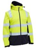 BISLEY HIVIS 2TONE 3 IN 1 SOFT SHELL JACKET WITH REFLECTIVE TAPE  YELLOWNAVY  SIZE 2XL