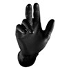 GRIPPAZ SKINS HEAVY DUTY DISPOSABLE NITRILE GLOVES  BLACK  SIZE 2XL  PACK 50