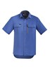 SYZMIK MENS OUTDOOR RIPSTOP SHORT SLEEVE SHIRT  BLUE  SIZE 2XL