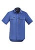 SYZMIK MENS OUTDOOR RIPSTOP SHORT SLEEVE SHIRT  BLUE  SIZE 3XL