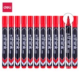 DELI THINK PERMANENT MARKER BULLET TIP 15MM RED BOX 12
