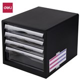 DELI DESKTOP 4 DRAW DOCUMENT FILE CABINET BLACK
