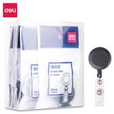 DELI ID RETRACTABLE ID CARD BADGE HOLDER REEL BLACK BOX 12