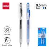 DELI RETRACTABLE GEL INK PEN ASSORTED 2 PACK
