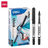 DELI THINK ROLLER PEN BULLET TIP 07MM BLACK  EACH