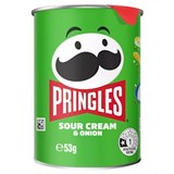 PRINGLES SOUT CREAM  ONION CRISPS 53G CARTON 12