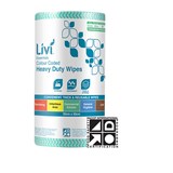 LIVI ESSENTIALS COMMERCIAL HEAVY DUTY WIPES GREEN