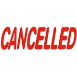 DESKMATE PREINKED MESSAGE STAMP CANCELLED RED