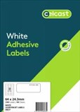 CELCAST MULTIPURPOSE LABELS 33UP 65GSM 64 X 243MM PACK 100