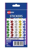 AVERY 932352 MERIT STAR STICKERS 14MM ASSORTED PACK 90