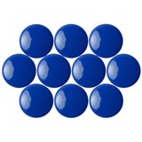 QUARTET MAGNETIC BUTTONS 20MM BLUE PACK 10
