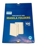 PREMIER MANILLA FOLDERS FOOLSCAP BUFF BOX 100