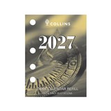 COLLINS DESK CALENDAR DCRS REFILL DAY TO PAGE SIDE PUNCH  2027