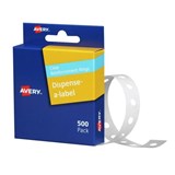 AVERY 934241 REINFORCEMENT RINGS CLEAR VINYL PACK 500