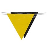 PROCHOICE BUNTING TRIANGLE SAFETY FLAGS 30M BLACKYELLOW