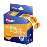 AVERY 937312 MESSAGE LABELS SPECIAL 24MM ORANGE PACK 500