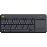 LOGITECH K400 PLUS WIRELESS TOUCH KEYBOARD BLACK