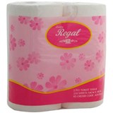 REGAL PREMIUM TOILET TISSUE ROLL 2PLY 250 SHEET WHITE PACK 4