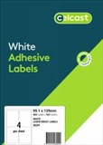 CELCAST MULTIPURPOSE LABELS 4UP 65GSM 991 X 139MM PACK 100