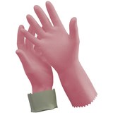 PRO SILVER LINED RUBBER GLOVES SIZE 7SMALL BLUE
