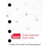SASCO SHCR  DESK CALENDAR REFILL SIDE PUNCH