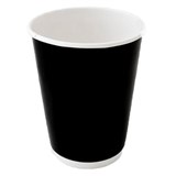 8OZ  280ML SMOOTH BLACK DOUBLE WALL COFFEE CUP  CARTON 500