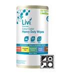 LIVI ESSENTIALS COMMERCIAL HEAVY DUTY WIPES YELLOW