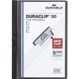 DURABLE DURACLIP DOCUMENT FILE PORTRAIT 30 SHEET CAPACITY A4 BLACK