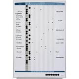 QUARTET PERSONNEL MATRIX BOARD INOUT 865 X 580MM WHITE