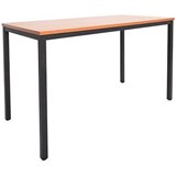 RAPIDLINE STEEL FRAME DRAFTING HEIGHT TABLE 1500 X 750 X 900MM CHERRY