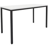 RAPIDLINE STEEL FRAME DRAFTING HEIGHT TABLE 1800 X 900 X 900MM NATURAL WHITE