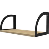 RAPID INFINITY DELUXE SCREEN HUNG SHELF 600 X 270 X 250MM NATURAL OAKBLACK