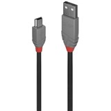 LINDY 36723 ANTHRA LINE USBA TO MINI USBB 20 CABLE 2M BLACK