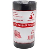HUHTAMAKI HEAVY DUTY LDPE BIN LINER 73 LITRE 900 X 760MM ROLL 25