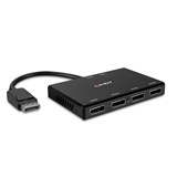 LINDY 38431 4 PORT DISPLAYPORT 12 MST HUB BLACK