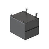 RAPIDLINE DELUXE INFINITY 2 DRAWER HANGING PEDESTAL