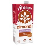 VITASOY UNSWEETENED ALMOND MILK 1LT CARTON 12