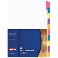 Manilla Dividers Brights Pastels And Whites